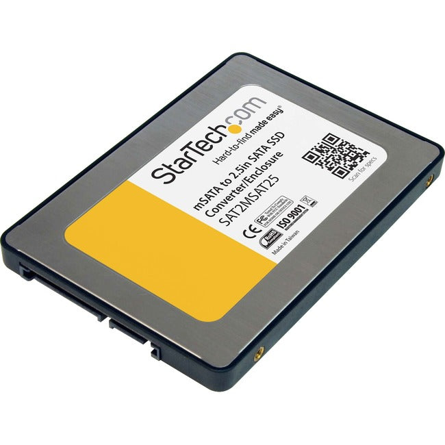 StarTech.com 2.5in SATA to Mini SATA SSD Adapter Enclosure - American Tech Depot