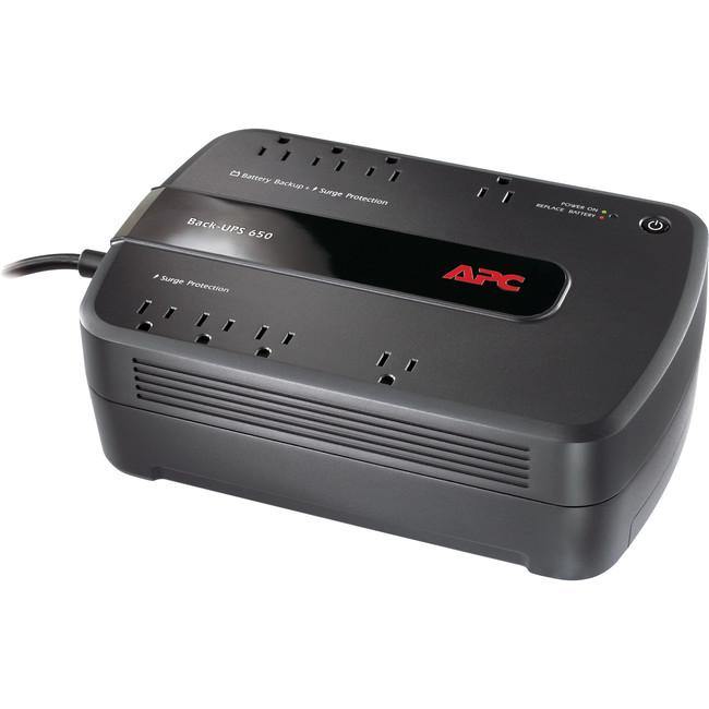 APC by Schneider Electric Back-UPS 650VA Desktop UPS - American Tech Depot