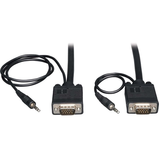 Tripp Lite VGA Coax Monitor Cable with audio, High Resolution cable with RGB coax - American Tech Depot