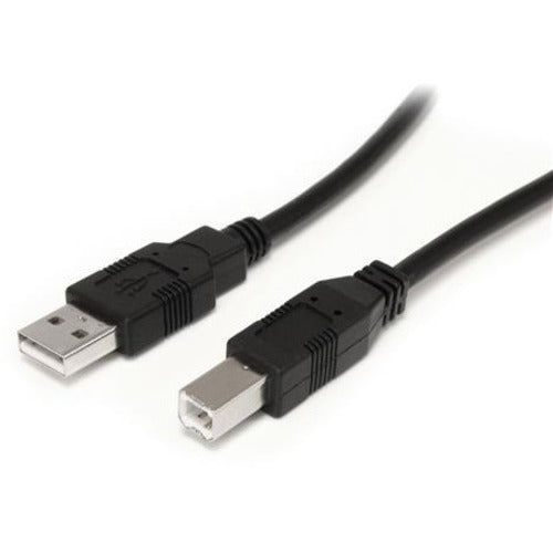 StarTech.com 9 m - 30 ft Active USB A to B Cable - M-M - Black USB 2.0 A to B Cord - Printer Cable - Extension USB Cable (USB2HAB30AC) - American Tech Depot