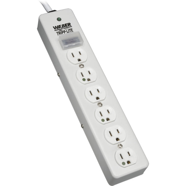 Tripp Lite Surge Protector Power Strip Medical Hospital RT Angle Plug 6 Outlet 6' Cord - American Tech Depot