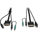 Tripp Lite 15ft Cable Kit for Secure DVI - USB - Audio KVM Switches - American Tech Depot