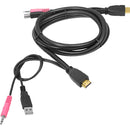 SIIG USB HDMI KVM Cable with Audio & Mic - 1 Pack - American Tech Depot