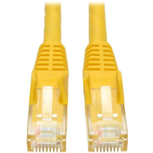 Tripp Lite 1ft Cat6 Gigabit Snagless Molded Patch Cable RJ45 M-M Yellow 1' - American Tech Depot