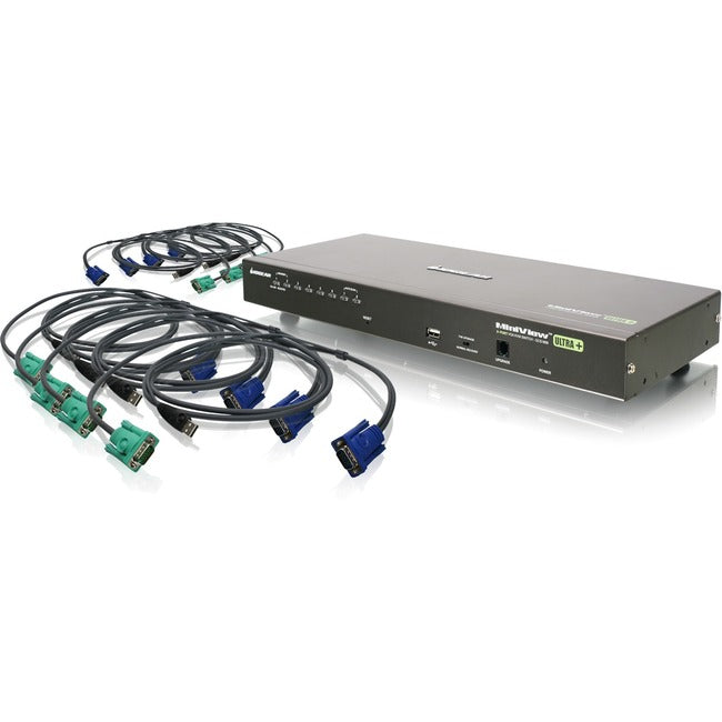 IOGEAR 8-Port USB PS-2 Combo VGA KVM Switch with Cables