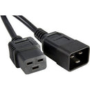 Unirise Usa, Llc Power Cord C19 - C20, 12awg, 20amp, 250v, Heavy Duty Sjt Jacket, Black, 2ft, C19