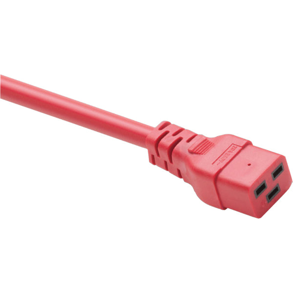 Unirise Usa, Llc Power Cord C19 - C20, 12awg, 20amp, 250v, Heavy Duty Sjt Jacket, Black, 10ft, C1