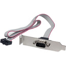 StarTech.com 1 Port 16in DB9 Serial Port Bracket to 10 Pin Header - Low Profile - American Tech Depot