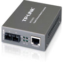 TP-LINK MC210CS Gigabit Media Ethernet Converter, 1000Mbps RJ45 to 1000M single-mode SC fiber, up to 15Km-9miles, chassis mountable