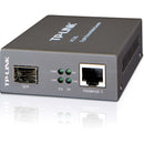 TP-LINK MC220L Gigabit Media Converter, 1000Mbps RJ45 to 1000Mbps SFP slot supporting MiniGBIC modules, chassis mountable