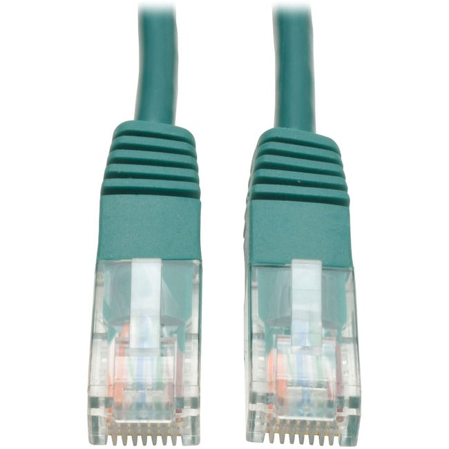 Tripp Lite 15ft Cat5e - Cat5 350MHz Molded Patch Cable RJ45 M-M Green 15' - American Tech Depot
