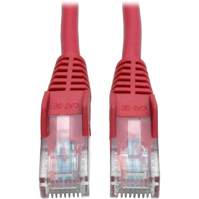 Tripp Lite 3ft Cat5e - Cat5 Snagless Molded Patch Cable RJ45 M-M Red 3' - American Tech Depot