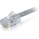 C2G-10ft Cat6 Non-Booted Network Patch Cable (Plenum-Rated) - Gray