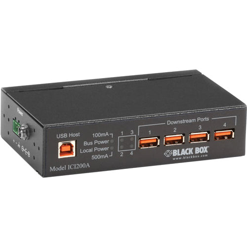Black Box Industrial-Grade USB Hub, 4-Port - American Tech Depot
