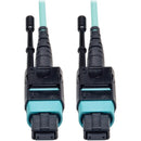 Tripp Lite 5M MTP - MPO Patch Cable 12 Fiber 40GbE Aqua OM3 Plenum 16ft 16' 5 Meter - American Tech Depot