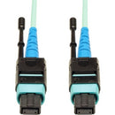 Tripp Lite 1M MTP - MPO Patch Cable 24 Fiber 100GbE Aqua OM3 Plenum 3ft 3' 1 Meter - American Tech Depot