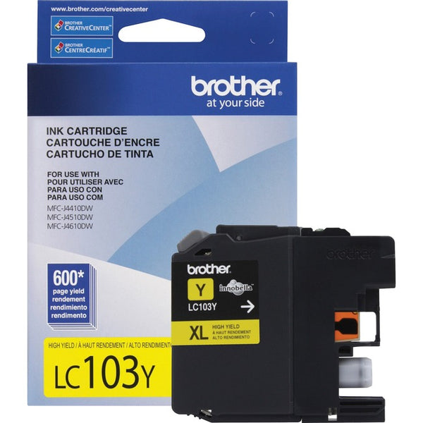 Brother Genuine Innobella LC103Y High Yield Yellow Ink Cartridge - American Tech Depot
