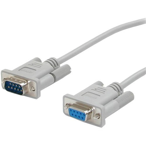 StarTech.com 15ft Straight Through DB9 Serial Cable - Mouse Extension Cable External - Gray - American Tech Depot