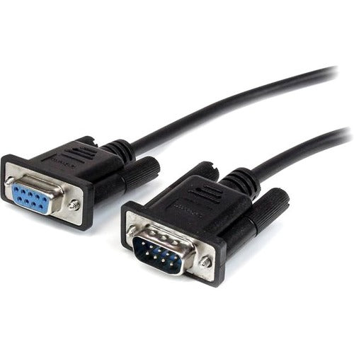 StarTech.com 0.5m Black Straight Through DB9 RS232 Serial Cable - M-F - American Tech Depot