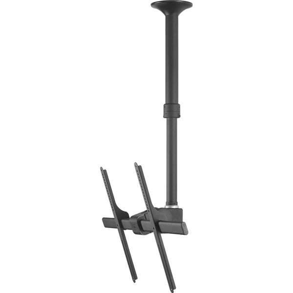 Atdec ceiling mount for large display, short pole - Loads up to 143lb - Black - Universal VESA up to 800x500
