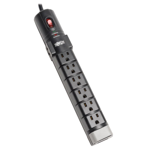 Tripp Lite Surge Protector Power Strip 120V 8 Outlet RJ11 6' Cord 2160 Joule - American Tech Depot