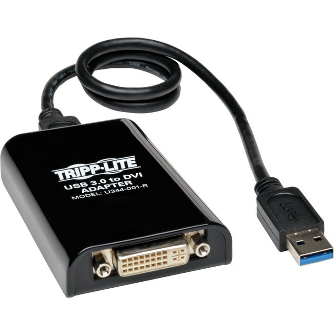 Tripp Lite USB 3.0 to VGA DVI Adapter SuperSpeed 512MB SDRAM 2048x1152 1080p - American Tech Depot
