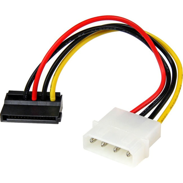 StarTech.com 6in 4 Pin LP4 to Left Angle SATA Power Cable Adapter - American Tech Depot