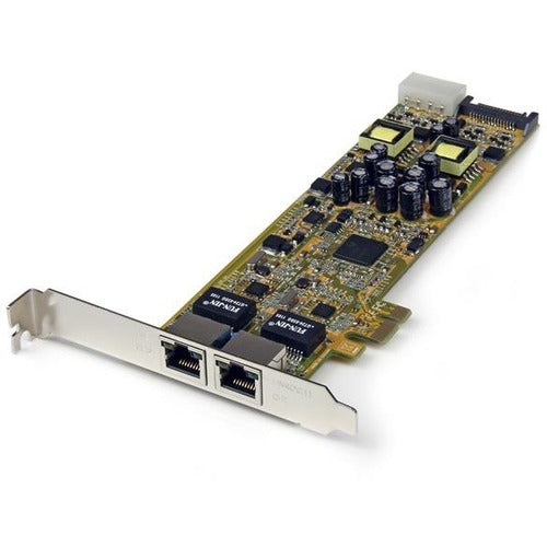 StarTech.com Dual Port PCI Express Gigabit Ethernet PCIe Network Card Adapter - PoE-PSE - American Tech Depot