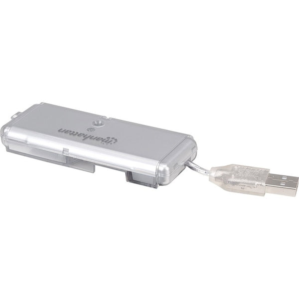 Manhattan 4-Port Hi-Speed USB 2.0 Pocket Hub, Bus Power - American Tech Depot