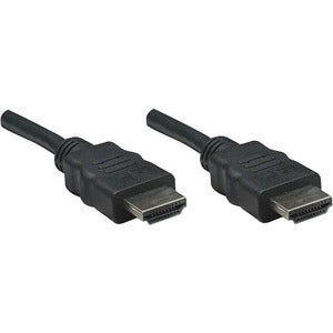 Manhattan HDMI Male to Male High Speed Shielded Cable, 50', Black - American Tech Depot