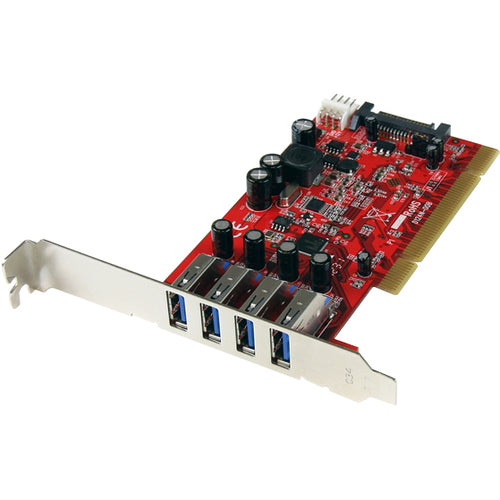 StarTech.com 4 Port PCI SuperSpeed USB 3.0 Adapter Card with SATA-SP4 Power - American Tech Depot