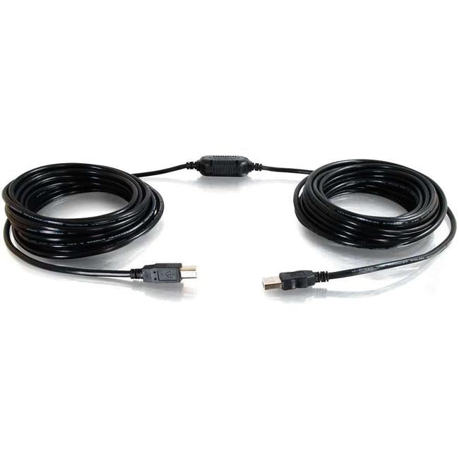 C2G 25ft USB Cable - USB A to USB B Cable - Active - Center Boost - M-M - American Tech Depot