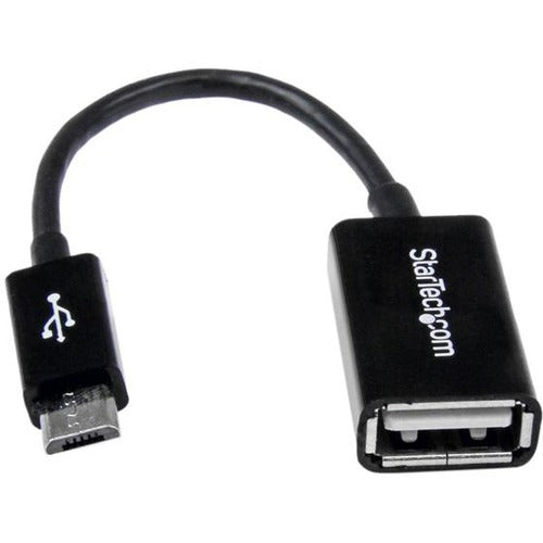 StarTech.com 5in Micro USB to USB OTG Host Adapter M-F - American Tech Depot