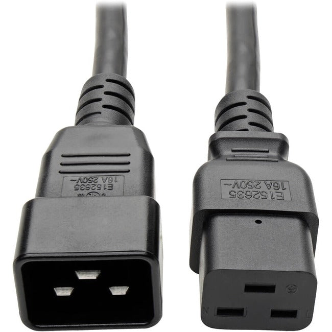 Tripp Lite 10ft Power Cord Extension Cable C19 to C20 Heavy Duty 20A 12AWG 10' - American Tech Depot