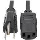 Tripp Lite 15ft Computer Power Cord Cable 5-15P to C13 10A 18AWG 15' - American Tech Depot