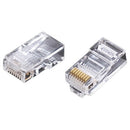 Weltron RJ-45, 8P8C, Modular Plug for Cat6 Rated Cable w- Loading Bar (44-751-8LB6N)