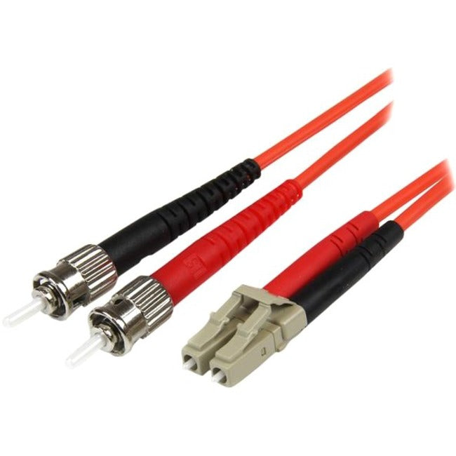 StarTech.com 1m Fiber Optic Cable - Multimode Duplex 50-125 - LSZH - LC-ST - OM2 - LC to ST Fiber Patch Cable - American Tech Depot