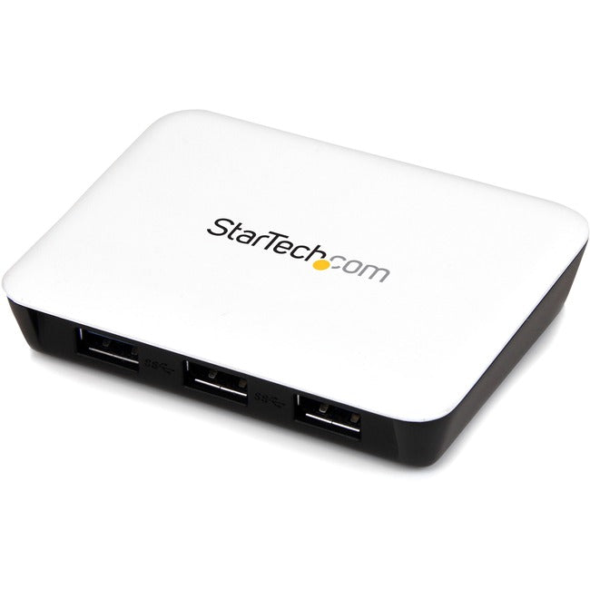 StarTech.com USB 3.0 to Gigabit Ethernet NIC Network Adapter with 3 Port Hub - White - American Tech Depot