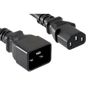 Unirise Power Cord C13-C20 15amp 250V SJT 14-3 AWG Black 2 ft