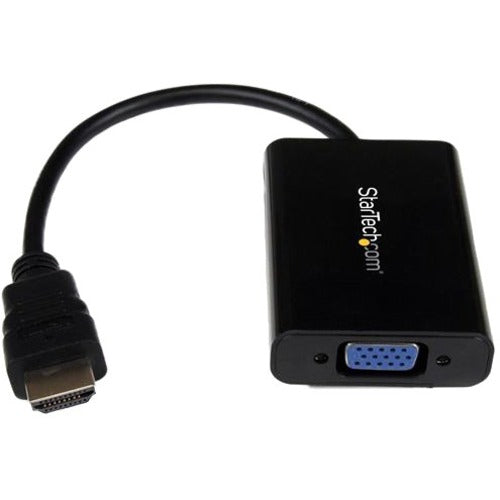 StarTech.com HDMI to VGA Video Adapter Converter with Audio for Desktop PC - Laptop - Ultrabook - 1920x1200 - American Tech Depot