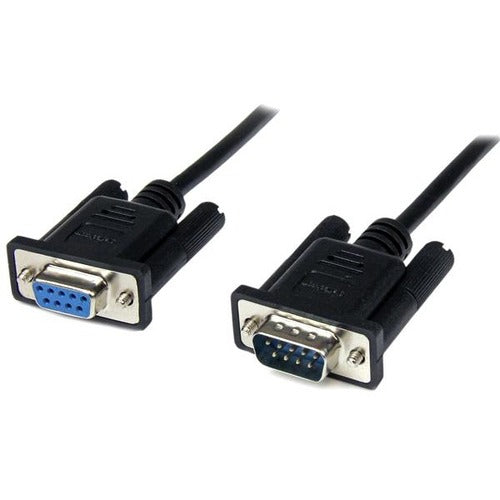 StarTech.com 1m Black DB9 RS232 Serial Null Modem Cable F-M - American Tech Depot