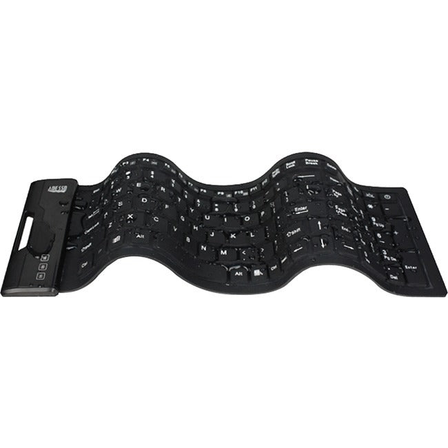 Adesso SlimTouch 222 Antimicrobial Waterproof Flex Keyboard (Compact Size)