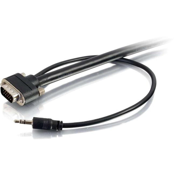 C2G 25ft Select VGA + 3.5mm Stereo Audio Cable-In-Wall CMG-Rated VGA Cable - American Tech Depot