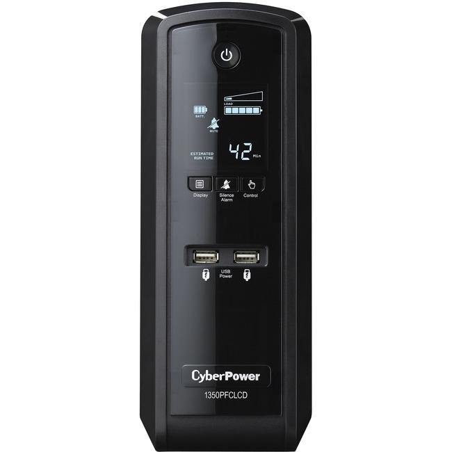 CyberPower CP1350PFCLCD UPS 1350VA 810W PFC compatible Pure sine wave - American Tech Depot
