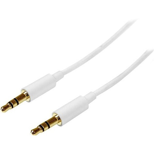 StarTech.com 1m White Slim 3.5mm Stereo Audio Cable - Male to Male - American Tech Depot