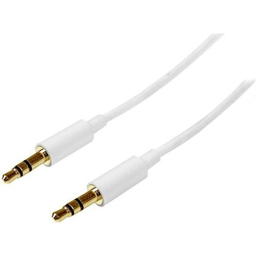 StarTech.com 3m White Slim 3.5mm Stereo Audio Cable - Male to Male - American Tech Depot