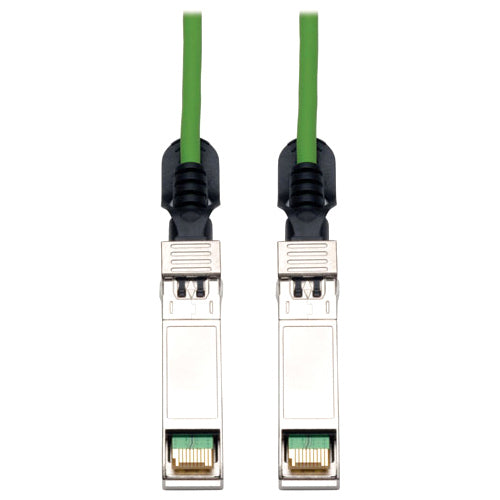 Tripp Lite 1M SFP+ 10Gbase-CU Twinax Passive Copper Cable SFP-H10GB-CU1M Compatible Green 3ft 3' - American Tech Depot