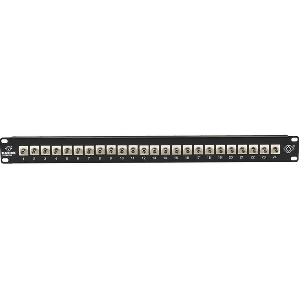 Black Box Connect Rackmount Simplex Fiber Panel - 1U, Preloaded