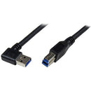 StarTech.com 1m Black SuperSpeed USB 3.0 Cable - Right Angle A to B - M-M - American Tech Depot