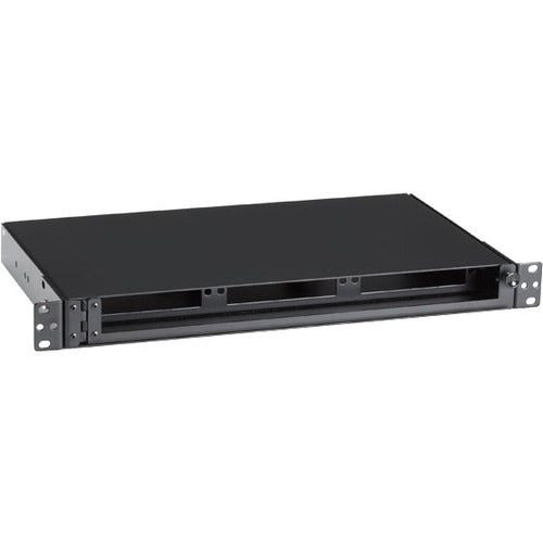 Black Box Rackmount Fiber Shelf, 1U, 3-Adapter Panel - American Tech Depot